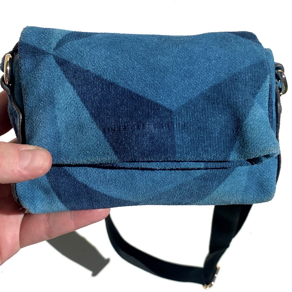 AIMEE KERSTENBERG Broadway Mini Crossbody blue Suede Crossbody Bag